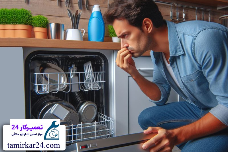 دلایل نشت آب و بوی بد در ماشین ظرفشویی ال جی 